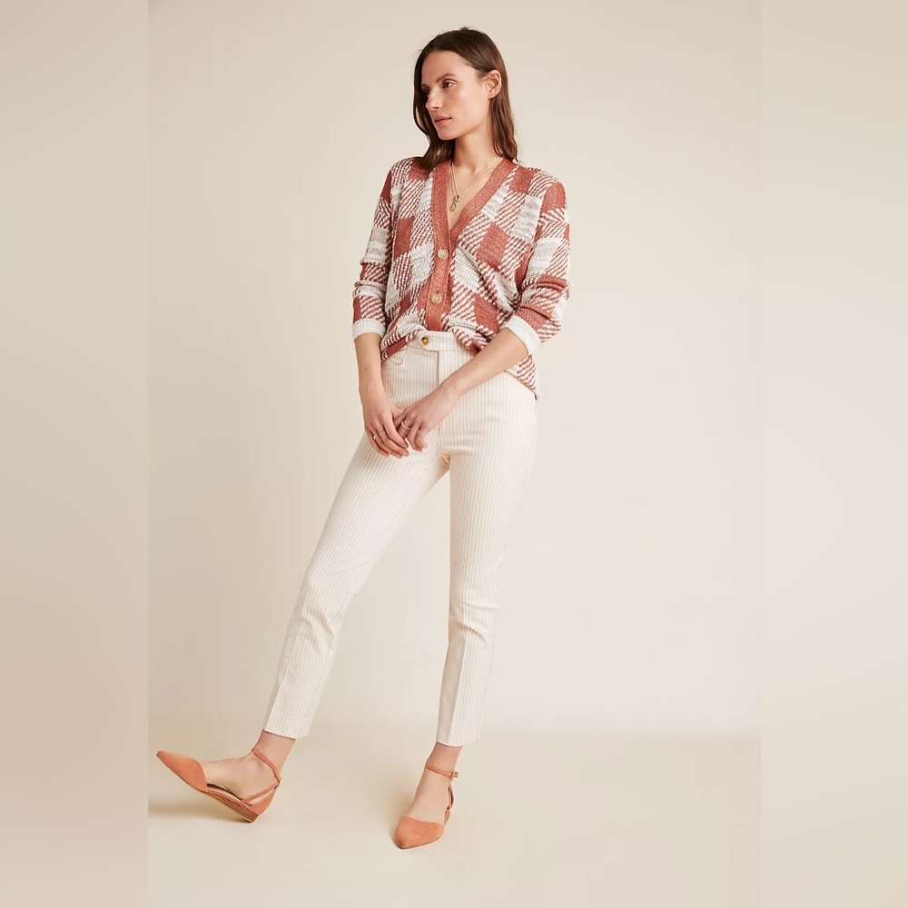 Anthropologie Slim Fit‎ Striped Pants